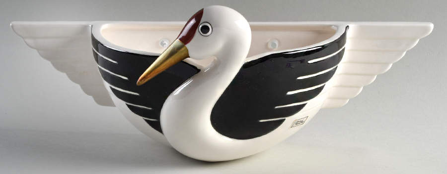 Imperial Crane 5" Wall Planter by Fitz & Floyd-1