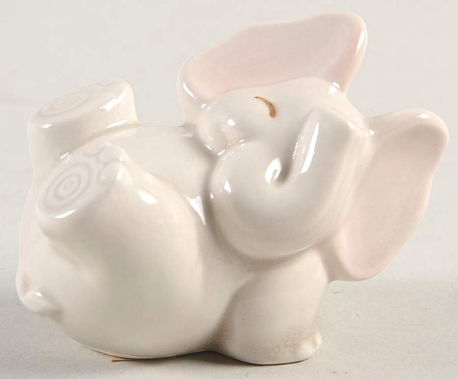 Elephant Elephant Tumbling Figurine on Back by Fitz & Floyd-1