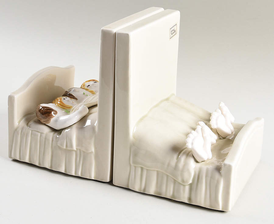 Bob, Carol, Ted, Alice China Bookend - Set of 2 by Fitz & Floyd-1