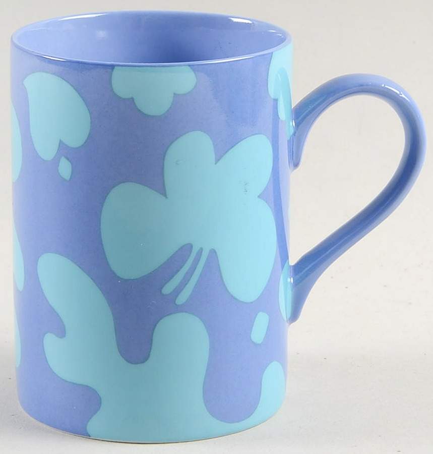 La Parisienne (Aqua on Lavender) Mug by Fitz & Floyd-1