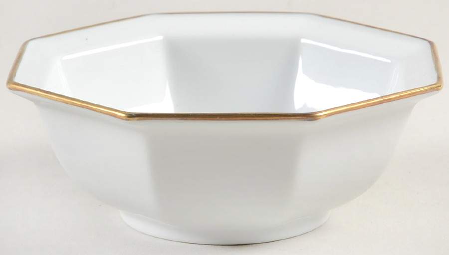Etoile Blanche (White) Rim Fruit/Dessert (Sauce) Bowl by Fitz & Floyd-1