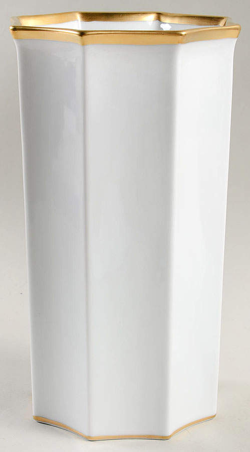 Etoile Blanche (White) 8" Vase by Fitz & Floyd-1