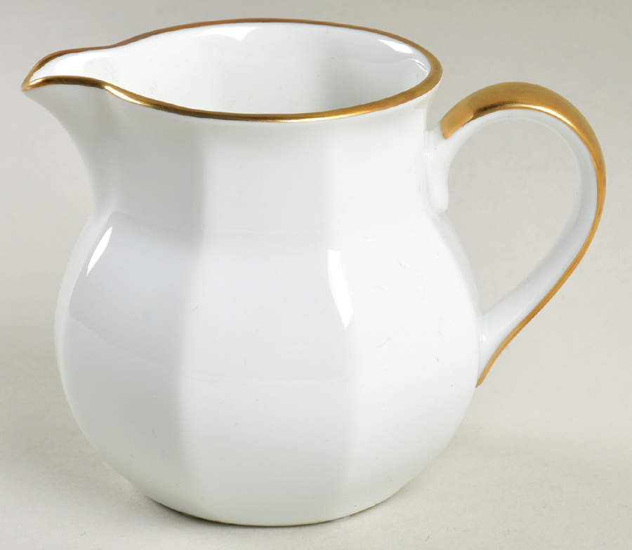 Etoile Blanche (White) Creamer by Fitz & Floyd-1