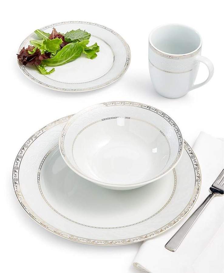 Gold Serif Dinner Plate by Fitz and Floyd-1