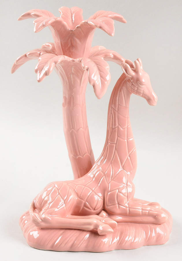 Palm Tree 8" Tall Candlestick by Fitz & Floyd-1