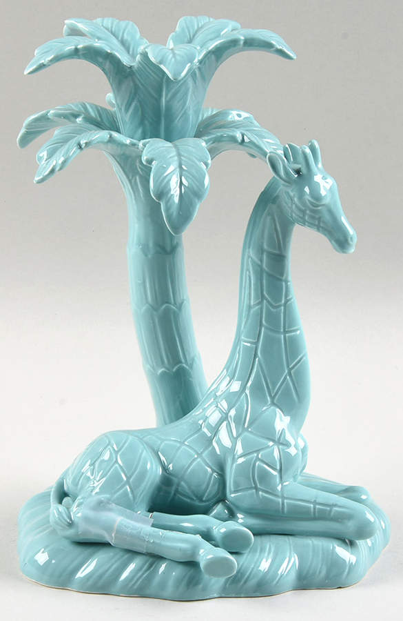 Palm Tree 8" Tall Candlestick by Fitz & Floyd-1