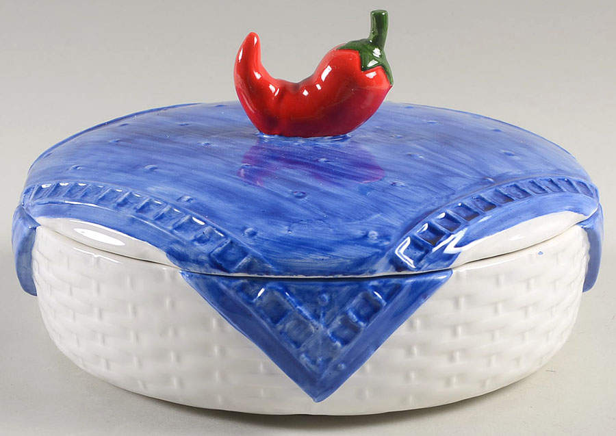 Chili Cow Candy Box & Lid by Fitz & Floyd-1