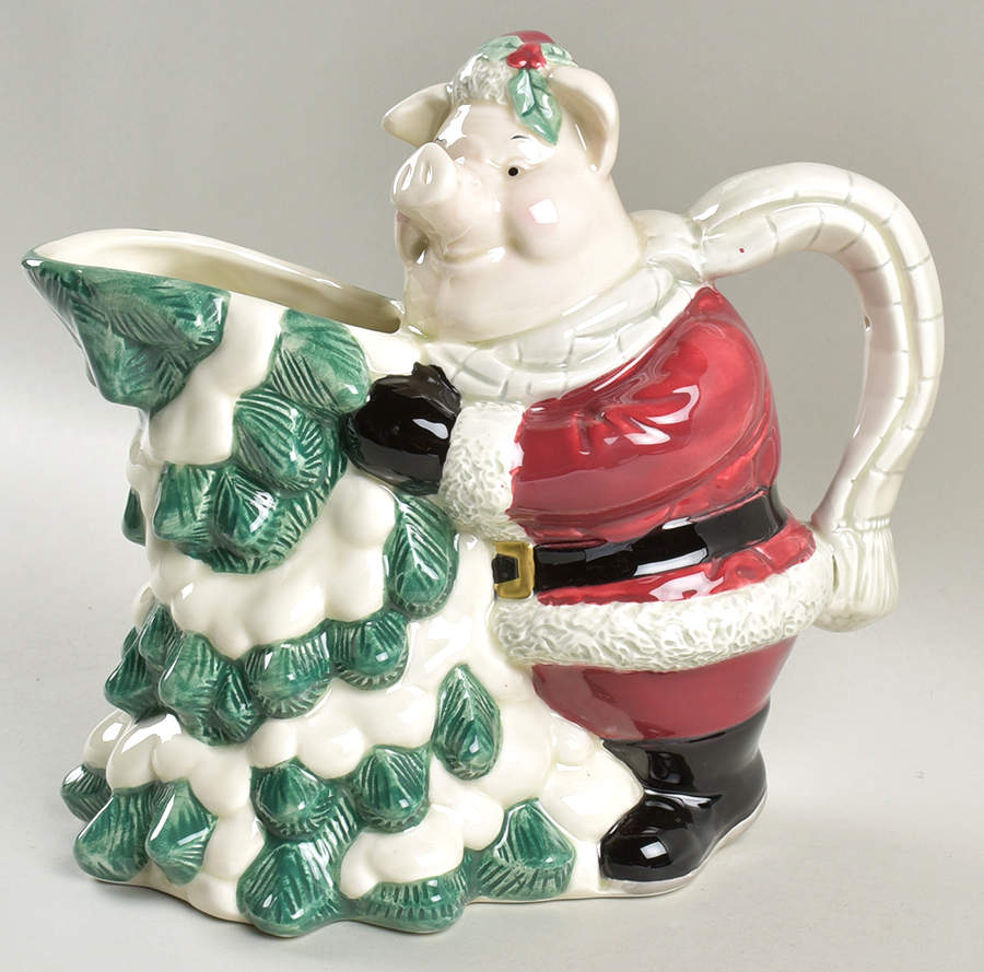 Yule Hog 48 Oz Pitcher by Fitz & Floyd-1