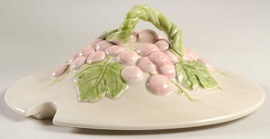 Grape Lid for Oval Tureen by Fitz & Floyd-1