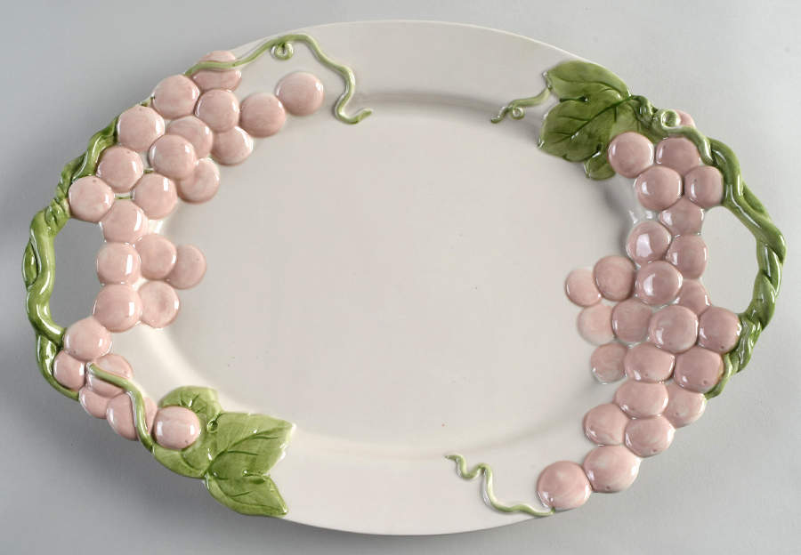 Grape 15" Oval Serving Platter by Fitz & Floyd-1