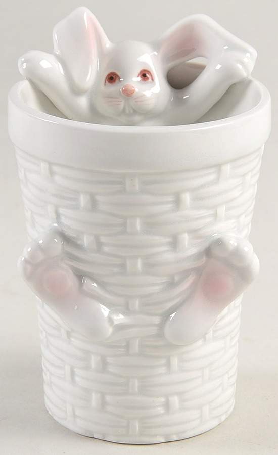 Bunny China Bathroom Tumbler by Fitz & Floyd-1