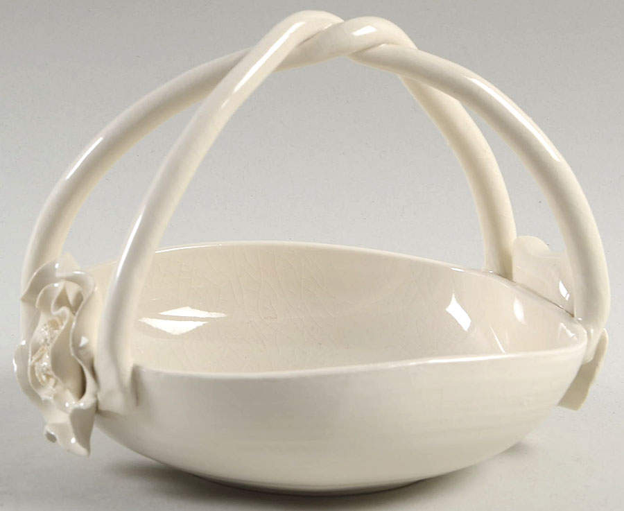 Snow Poppy Small Basket by Fitz & Floyd-1
