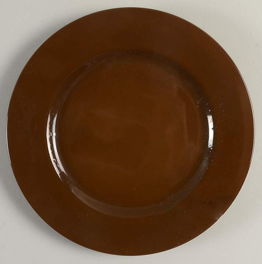 Total Color Brown (Round) Salad Plate by Fitz & Floyd-1