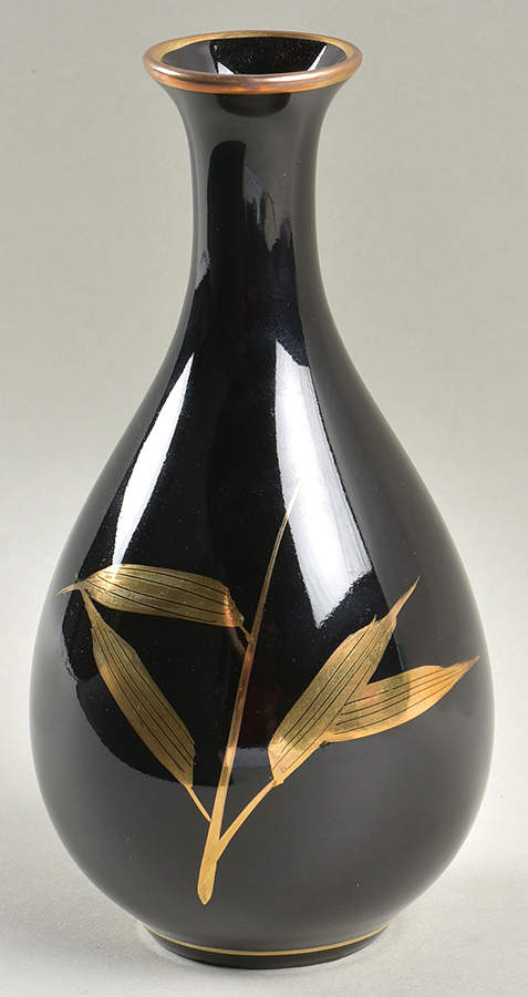 Bamboo Noir 6" Bud Vase by Fitz & Floyd-1
