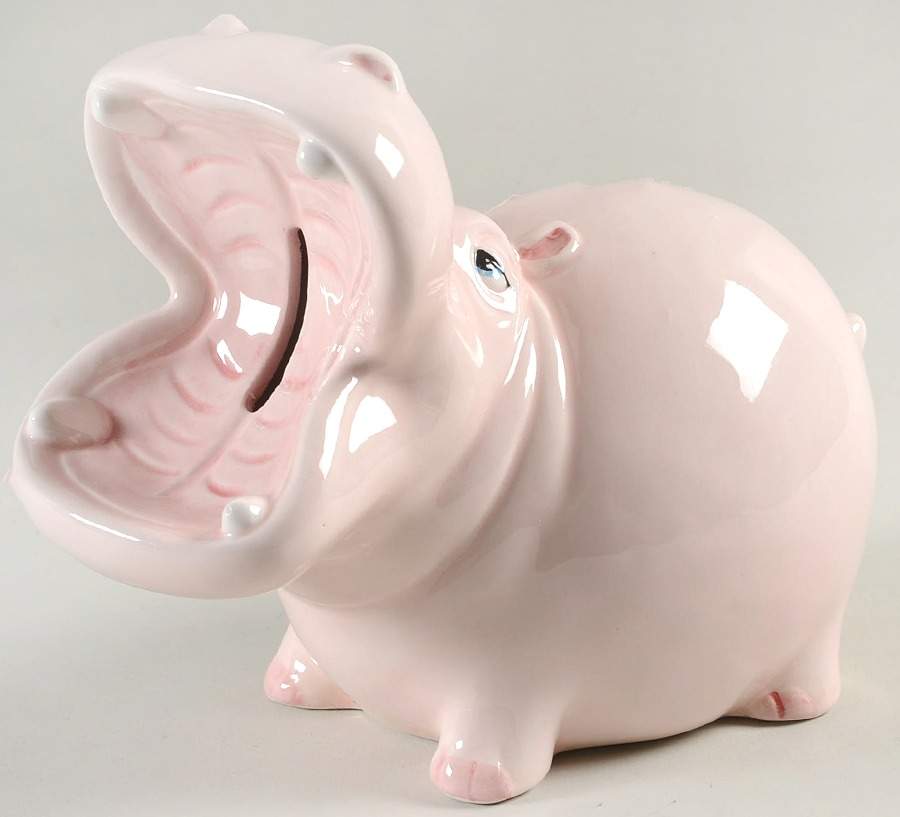 Hippos Bank by Fitz & Floyd-1