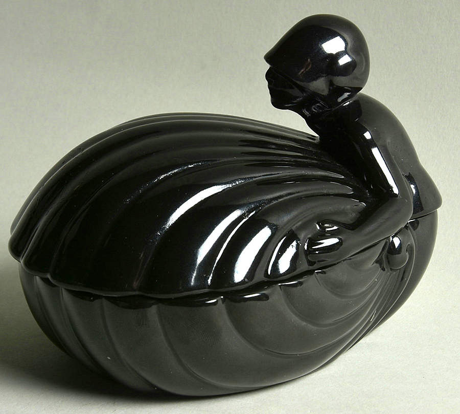 Mermaid Figural Covered Box by Fitz & Floyd-1