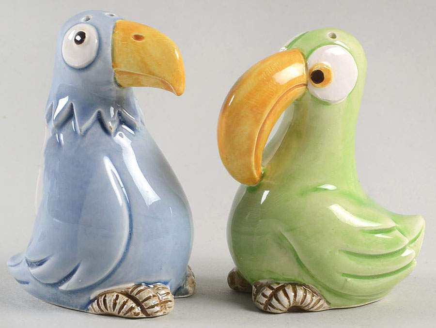 Bird-In-Hand Salt & Pepper Set by Fitz & Floyd-1