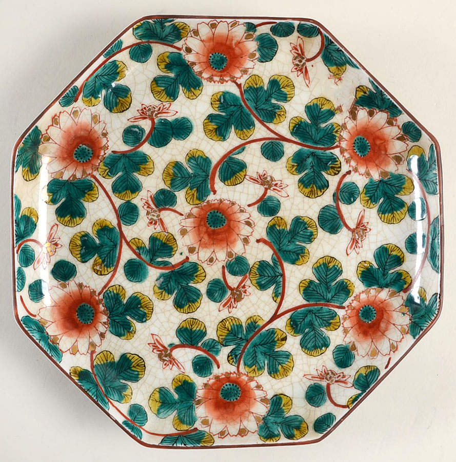 Chrysanthemum Arabesque Octagonal Dinner Plate by Fitz & Floyd-1