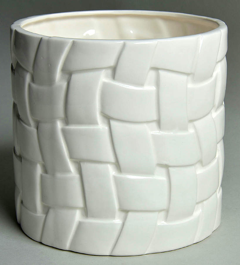 Ribbon Weave 5" Planter by Fitz & Floyd-1