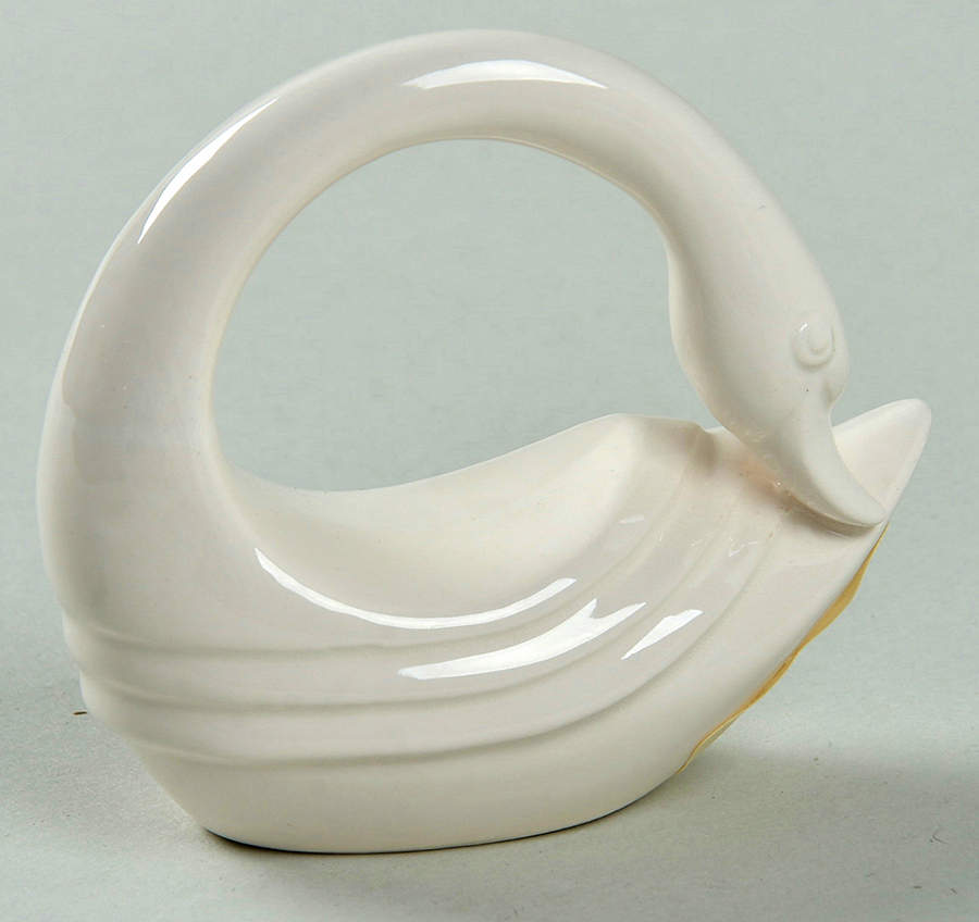 French Deco Swans Napkin Ring by Fitz & Floyd-1