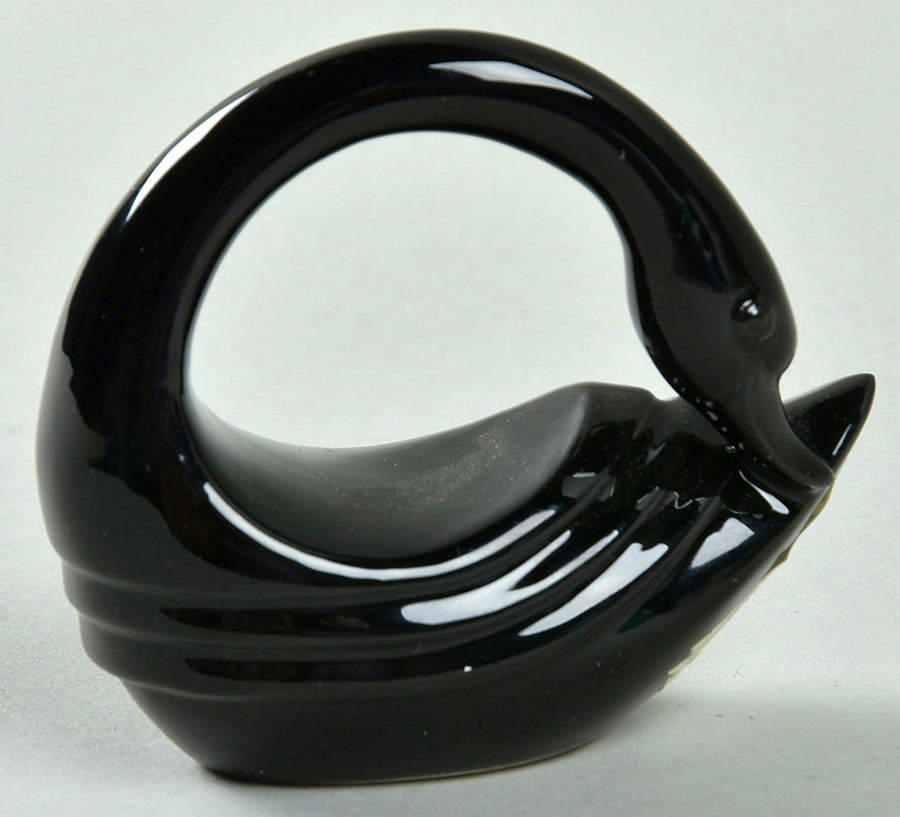 French Deco Swans Napkin Ring by Fitz & Floyd-1