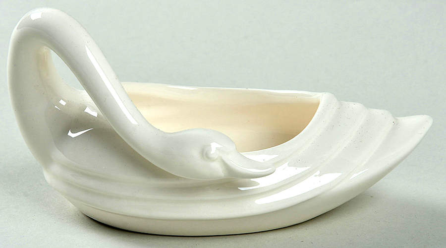 French Deco Swans Votive Candleholder by Fitz & Floyd-1