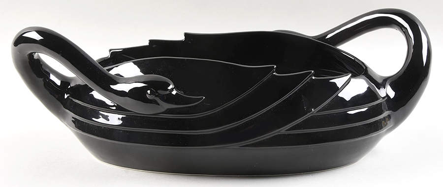 French Deco Swans Centerpiece by Fitz & Floyd-1