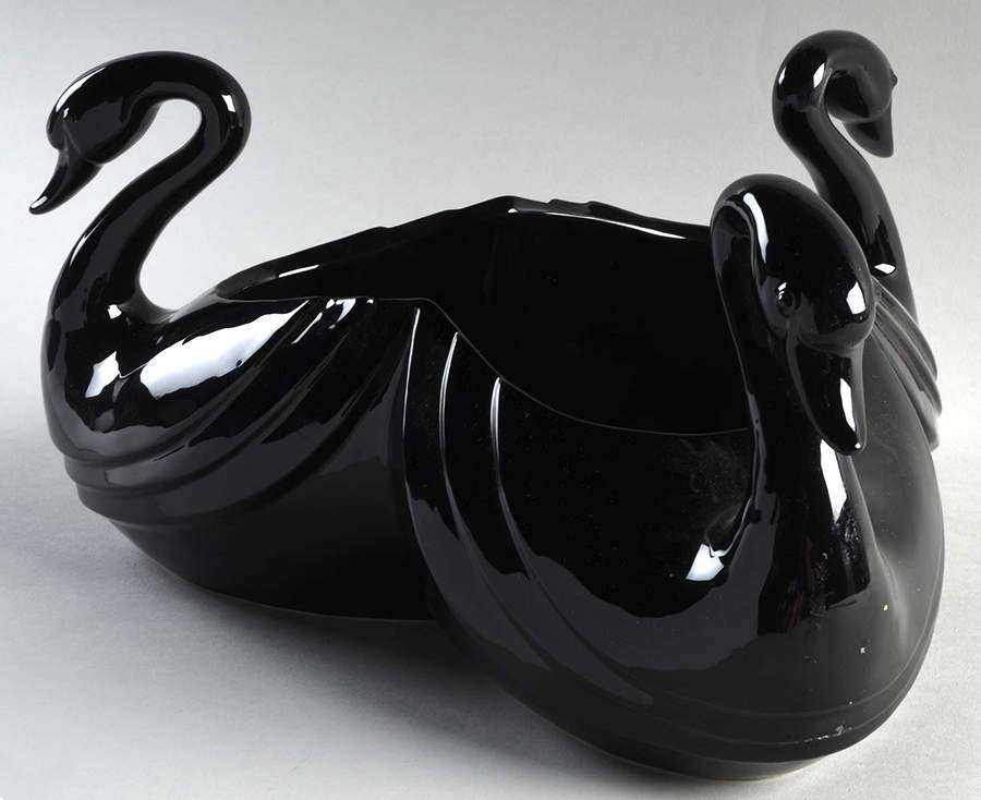 French Deco Swans 6" Planter by Fitz & Floyd-1