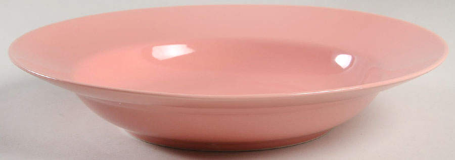 Total Color Spectrum Coral Peach (Round) Large Rim Soup Bowl by Fitz & Floyd-1
