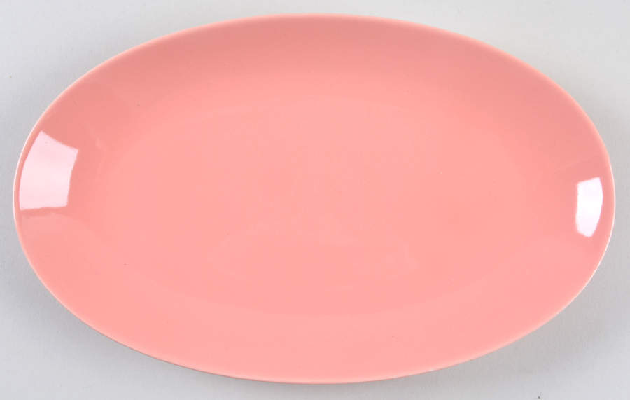 Total Color Spectrum Coral Peach (Round) Relish/Gravy Underplate by Fitz & Floyd-1