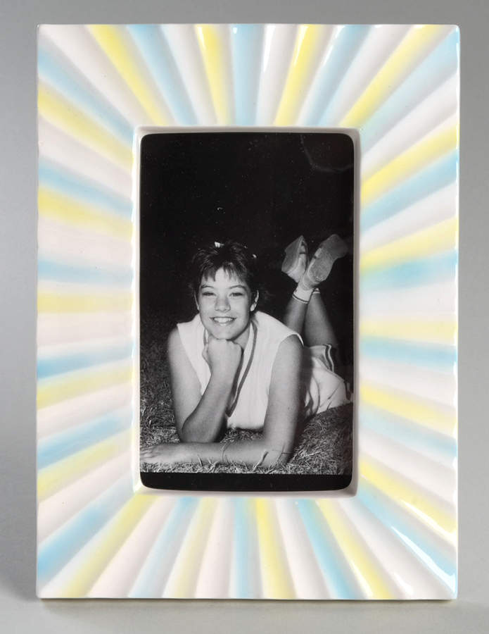 Rainbow Shell Frame-Holds 4" X 6" by Fitz & Floyd-1