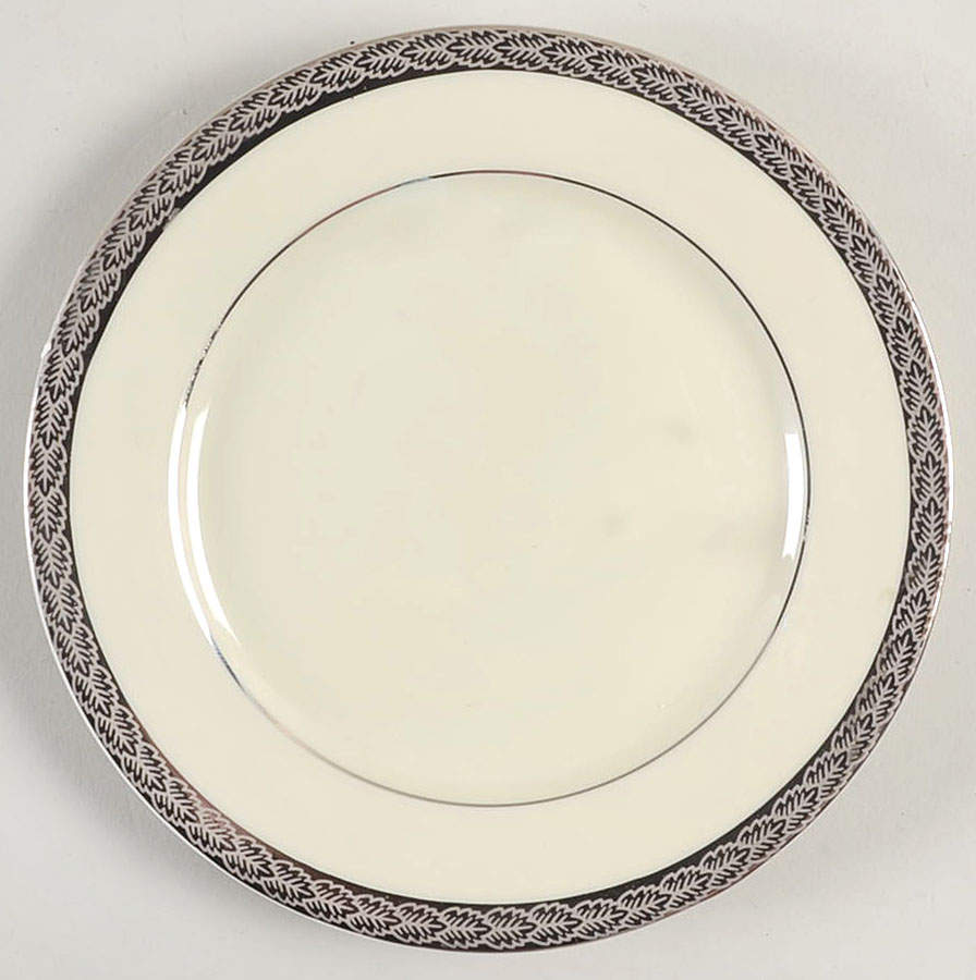 Roanoke (Platinum) Bread & Butter Plate by Fitz and Floyd-1