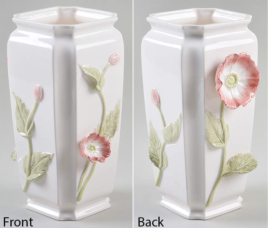 Country Poppy 9" Vase by Fitz & Floyd-1