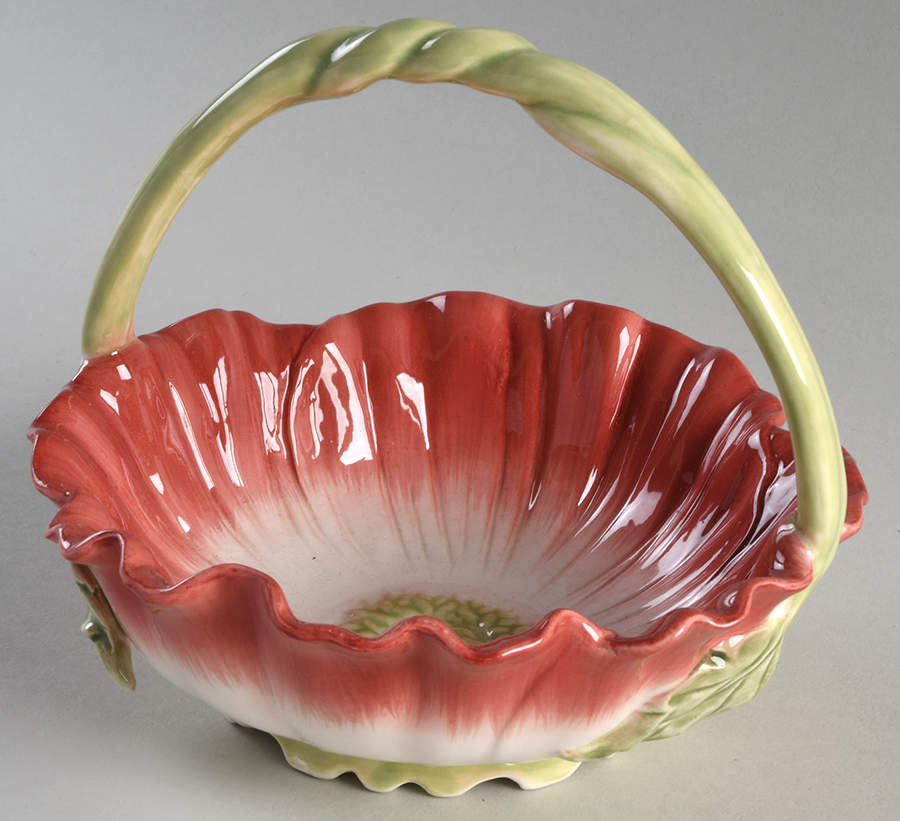 Country Poppy Large Basket by Fitz & Floyd-1