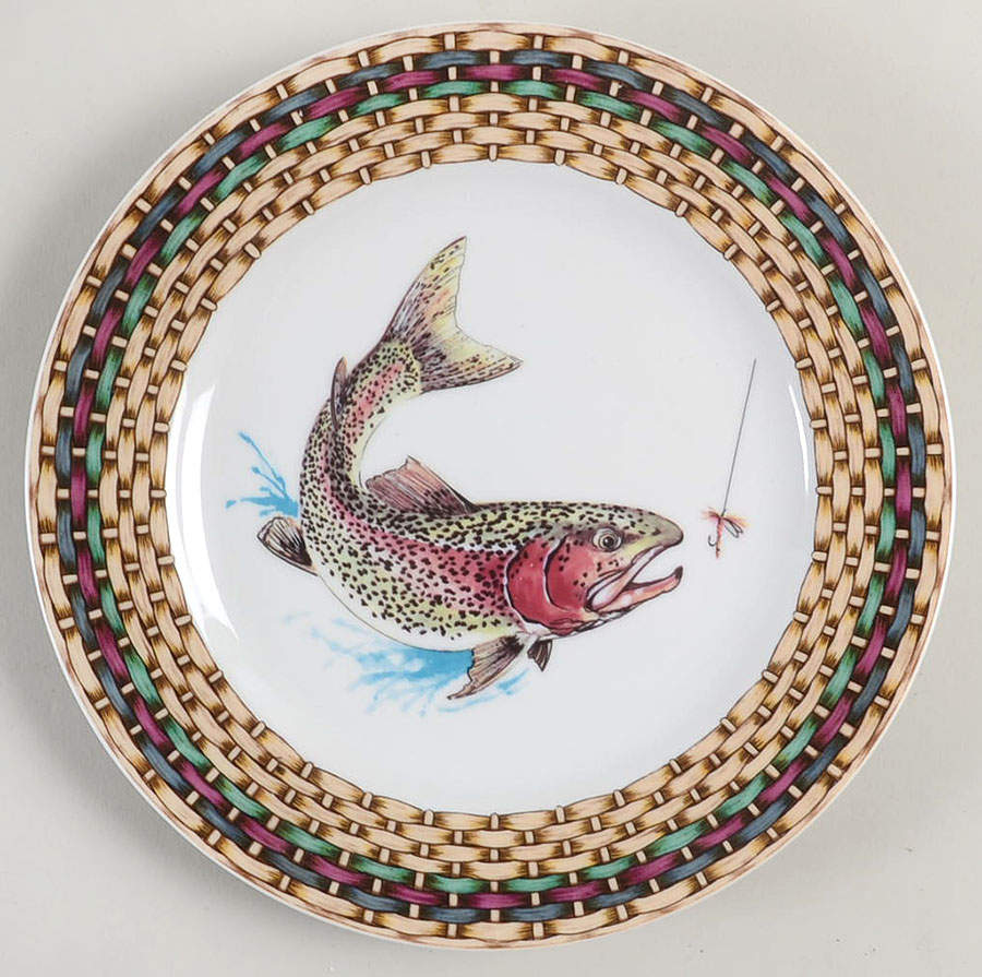 Fish Tales Salad Plate by Fitz & Floyd-1