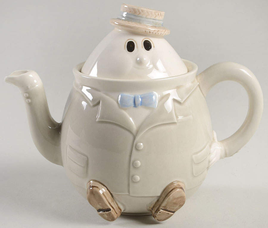 Hump-Tea-Dump-Tea Teapot & Lid by Fitz & Floyd-1