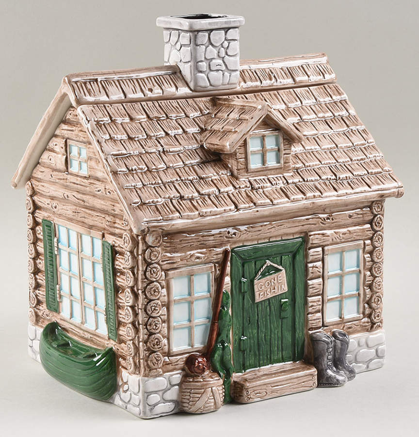 Fish Tales Cookie Jar & Lid by Fitz & Floyd-1