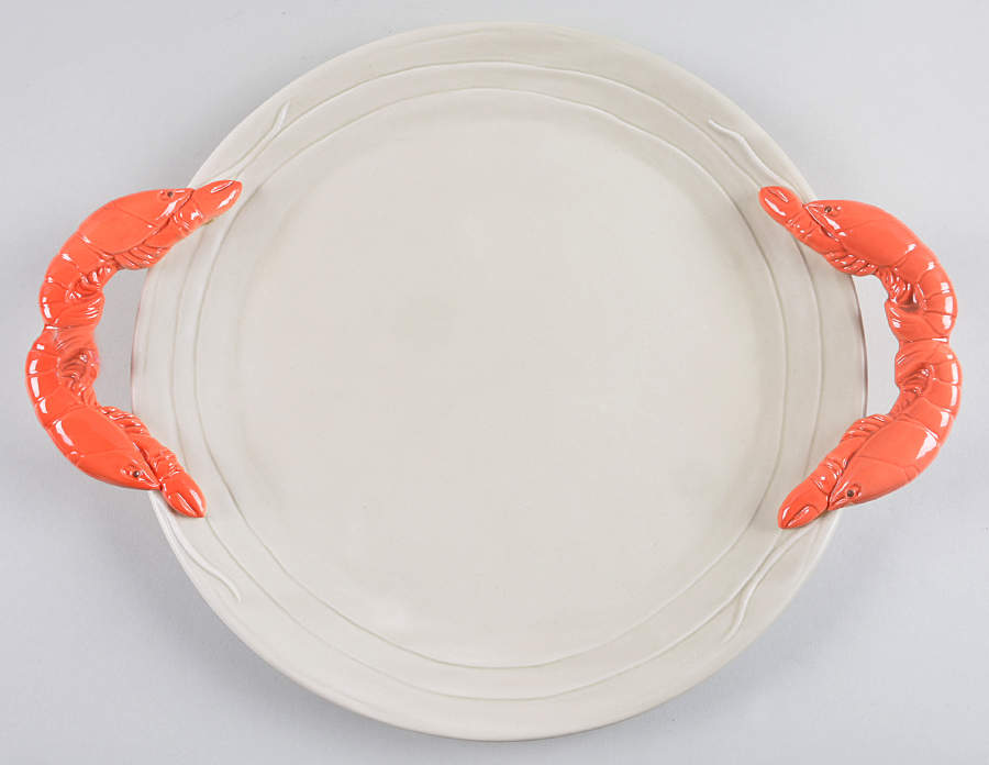 Lobster 13" Round Handled Platter by Fitz & Floyd-1