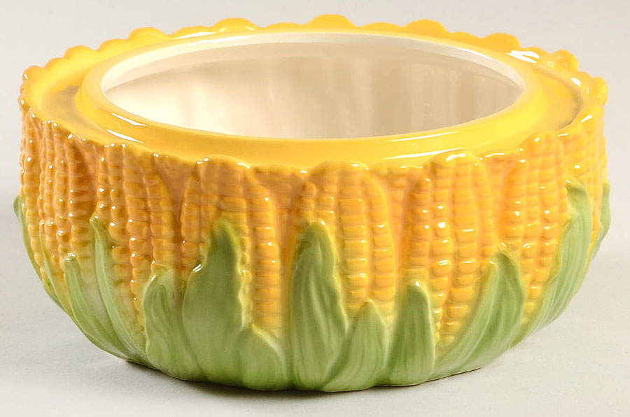 Corn Butter Tub No Lid by Fitz & Floyd-1