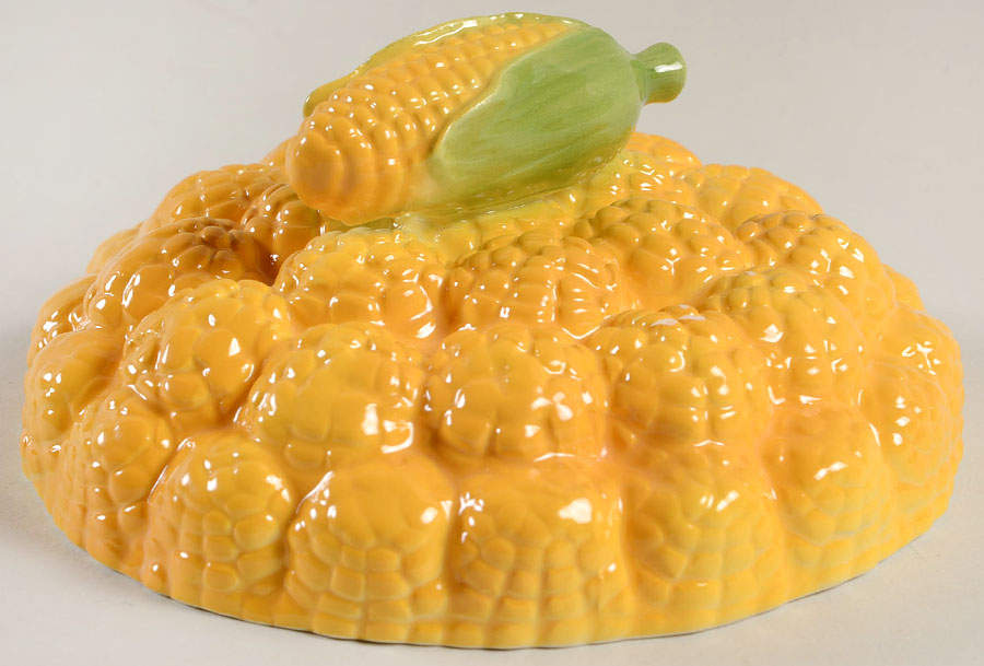 Corn Lid for Butter Tub by Fitz & Floyd-1