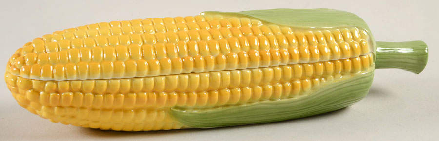 Corn Figural Box & Lid by Fitz & Floyd-1