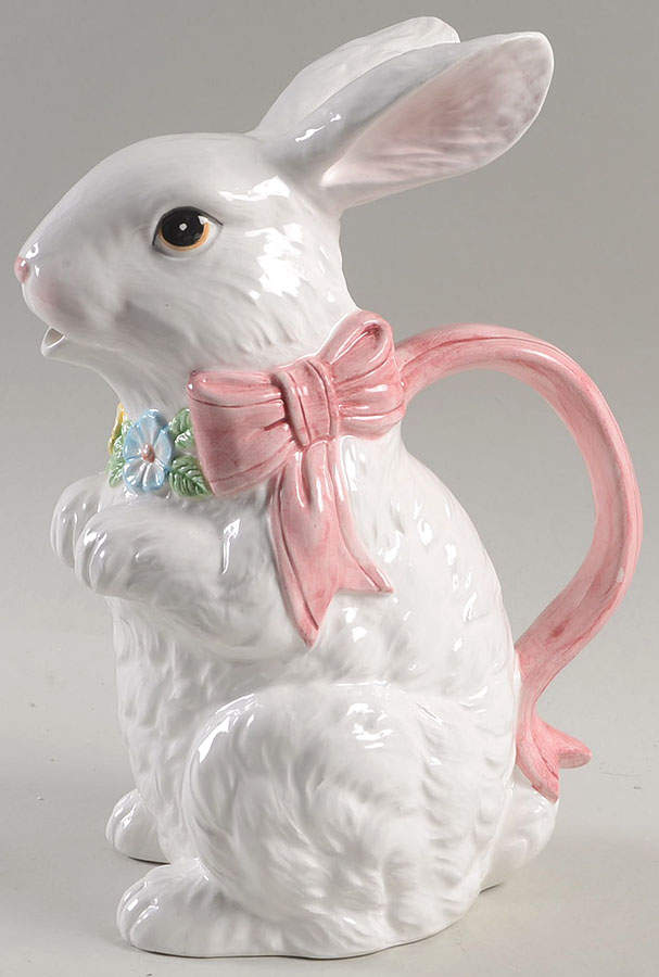 Rabbit with Ribbon 32 Oz Pitcher by Fitz & Floyd-1