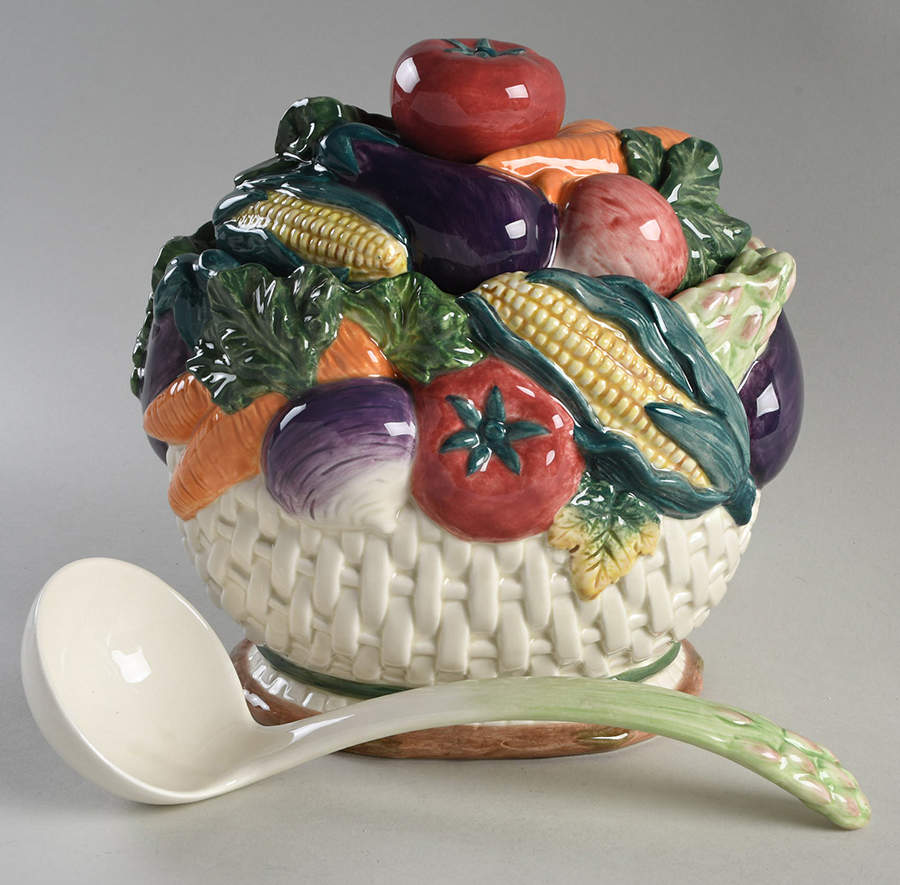 Gardener's Delight Tureen & Lid w/Ladle by Fitz & Floyd-1