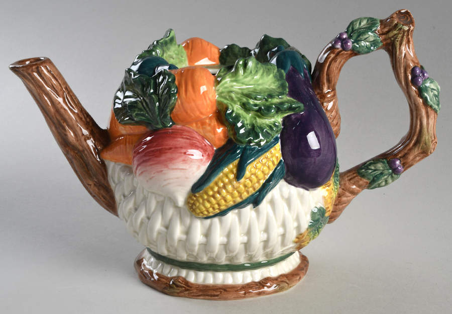 Gardener's Delight Teapot No Lid by Fitz & Floyd-1
