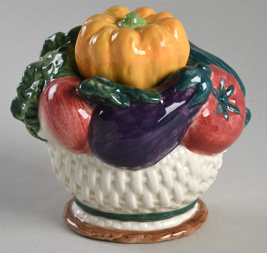 Gardener's Delight Sugar Bowl & Lid by Fitz & Floyd-1