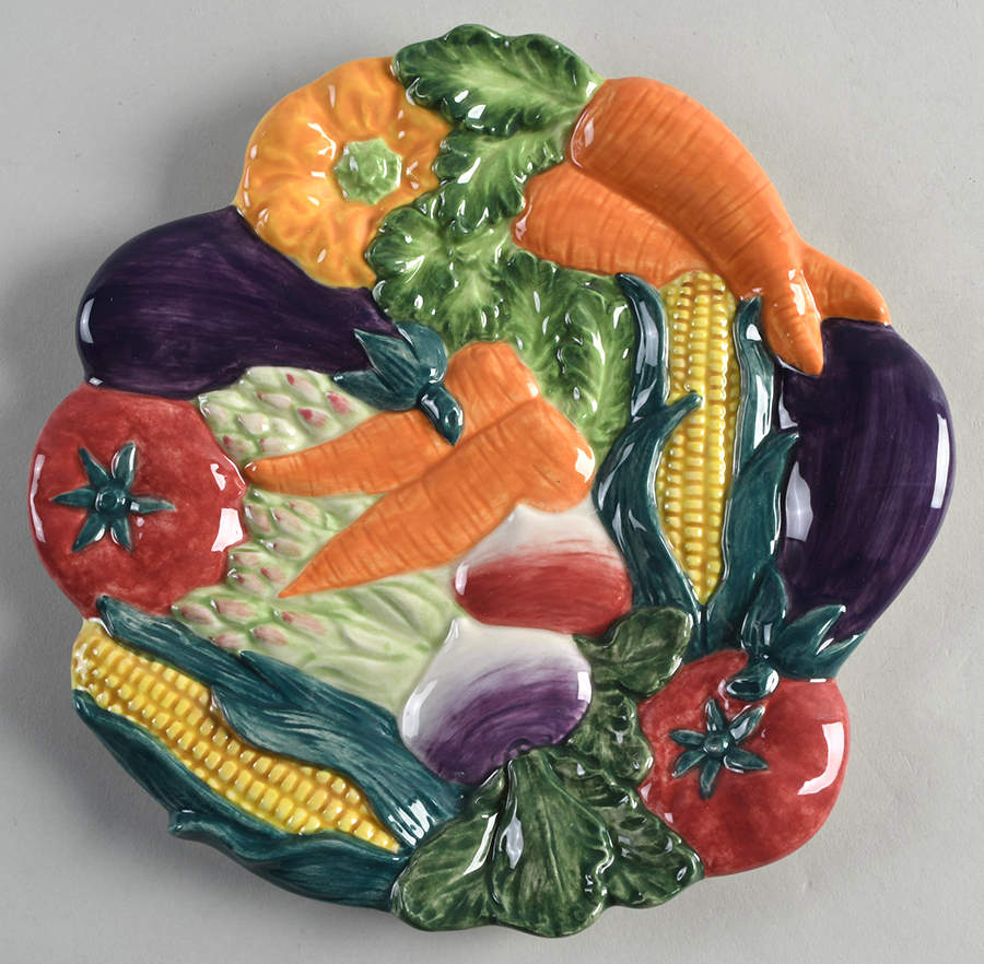 Gardener's Delight Canape Plate by Fitz & Floyd-1