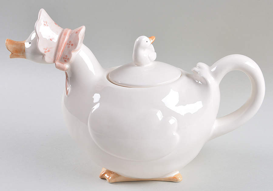Gladys Duck Teapot & Lid by Fitz & Floyd-1