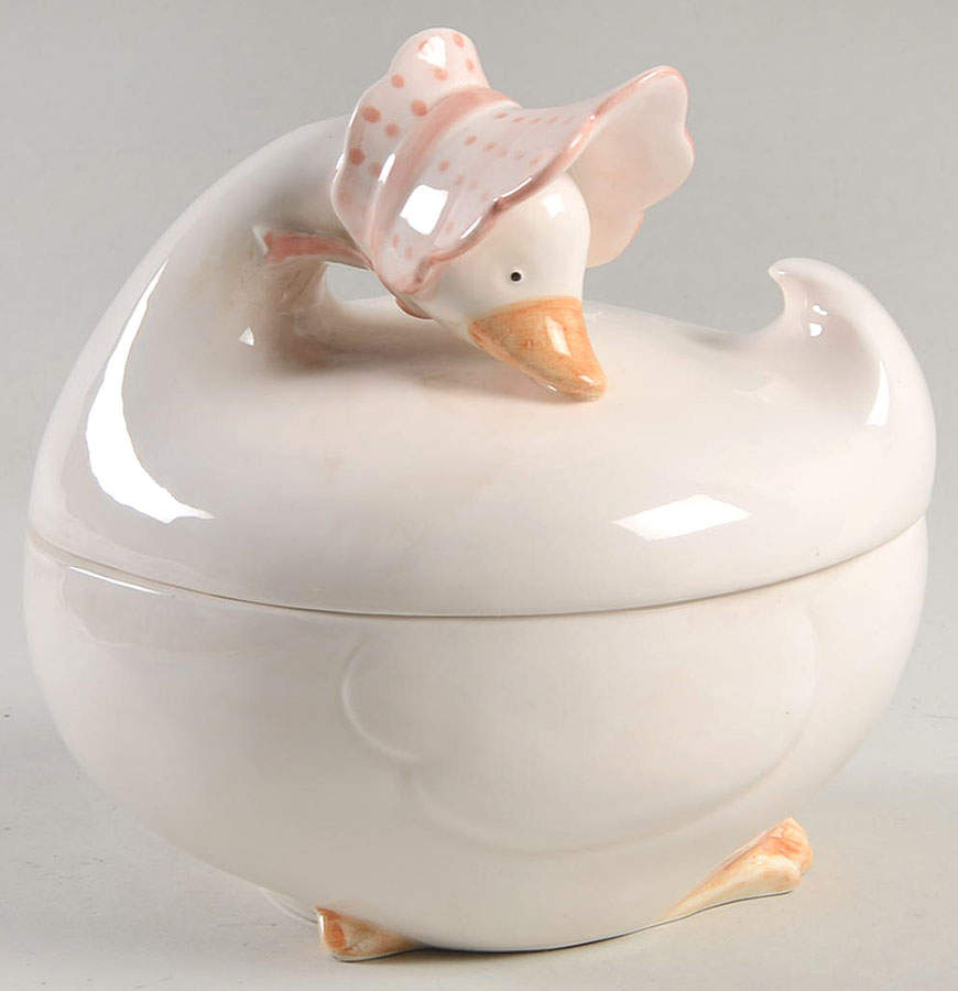 Gladys Duck Butter Tub & Lid by Fitz & Floyd-1