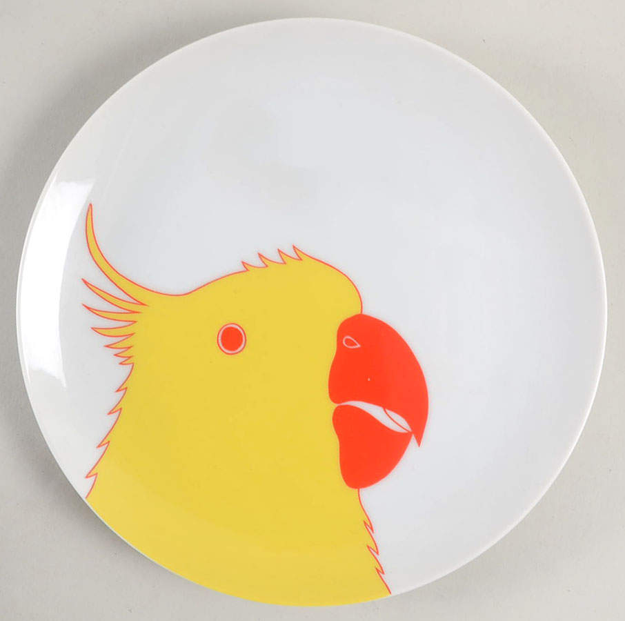 Birds of a Feather (White Background) Salad Plate by Fitz & Floyd-1
