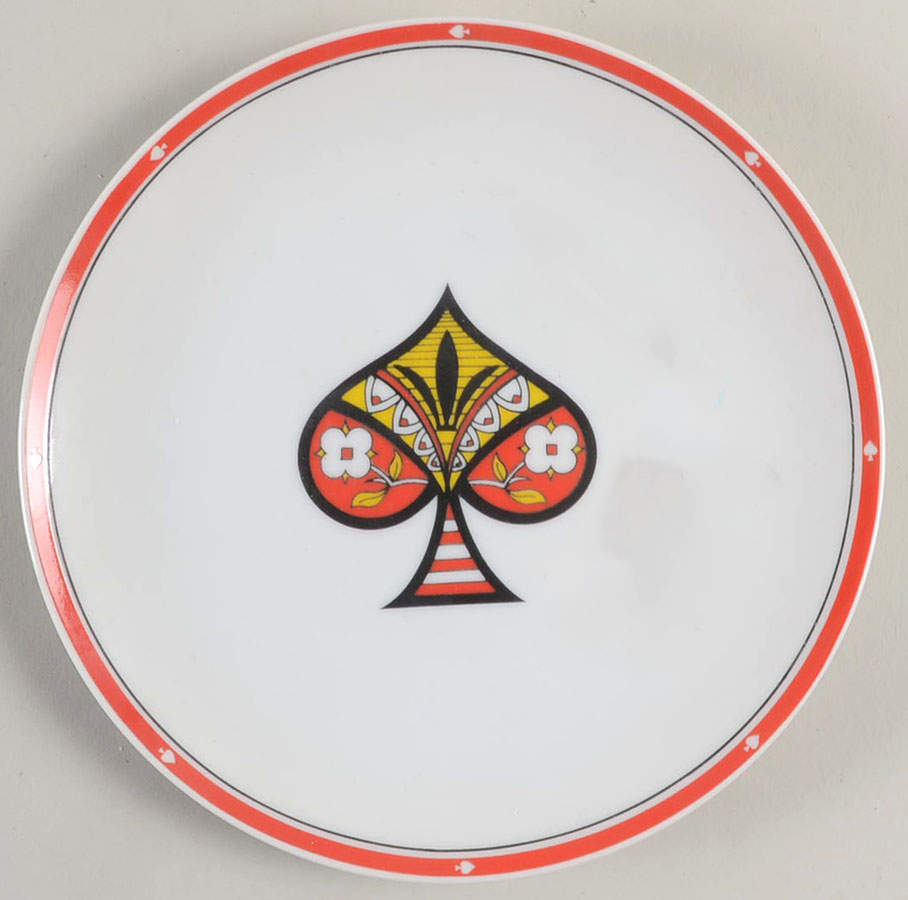 Variations-Card Suit Salad Plate by Fitz & Floyd-1